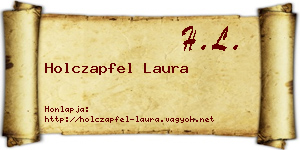 Holczapfel Laura névjegykártya